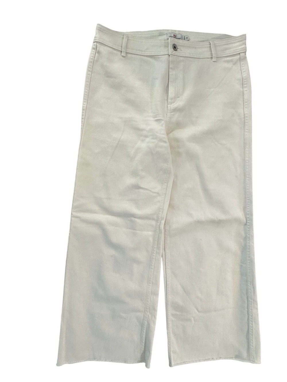 Vineyard Vines Cream Wide-Leg Jeans Sz 30